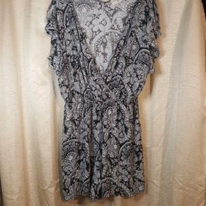 Cute romper deep v neck